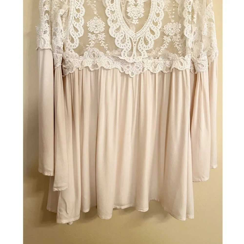 For Love and Lemons Cream Lace Top Size Small - Picture 4 of 7